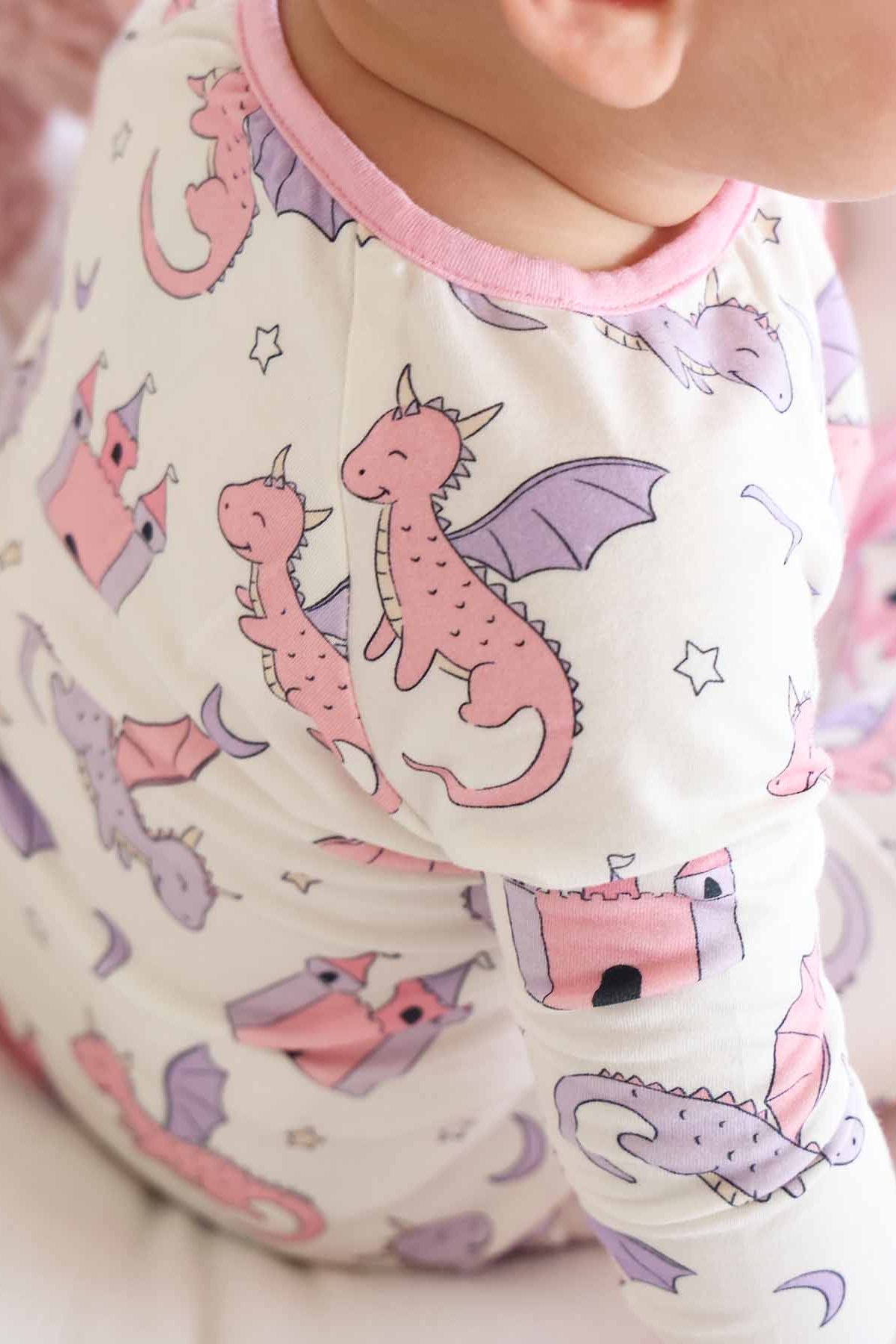 Dragon Adventure Convertible Zip Romper | Pink
