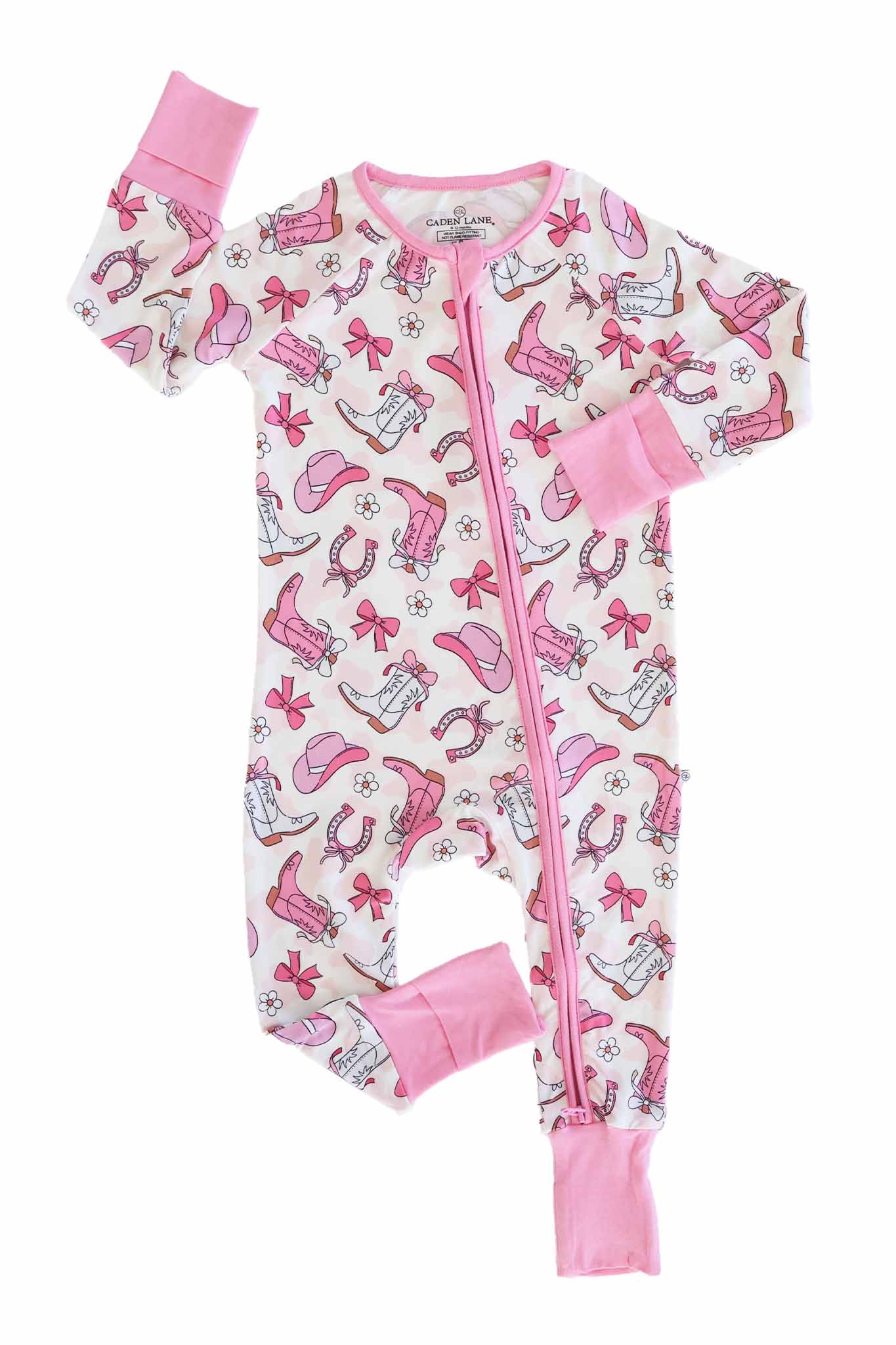 Rodeo Dreams Convertible Zip Romper | Pink