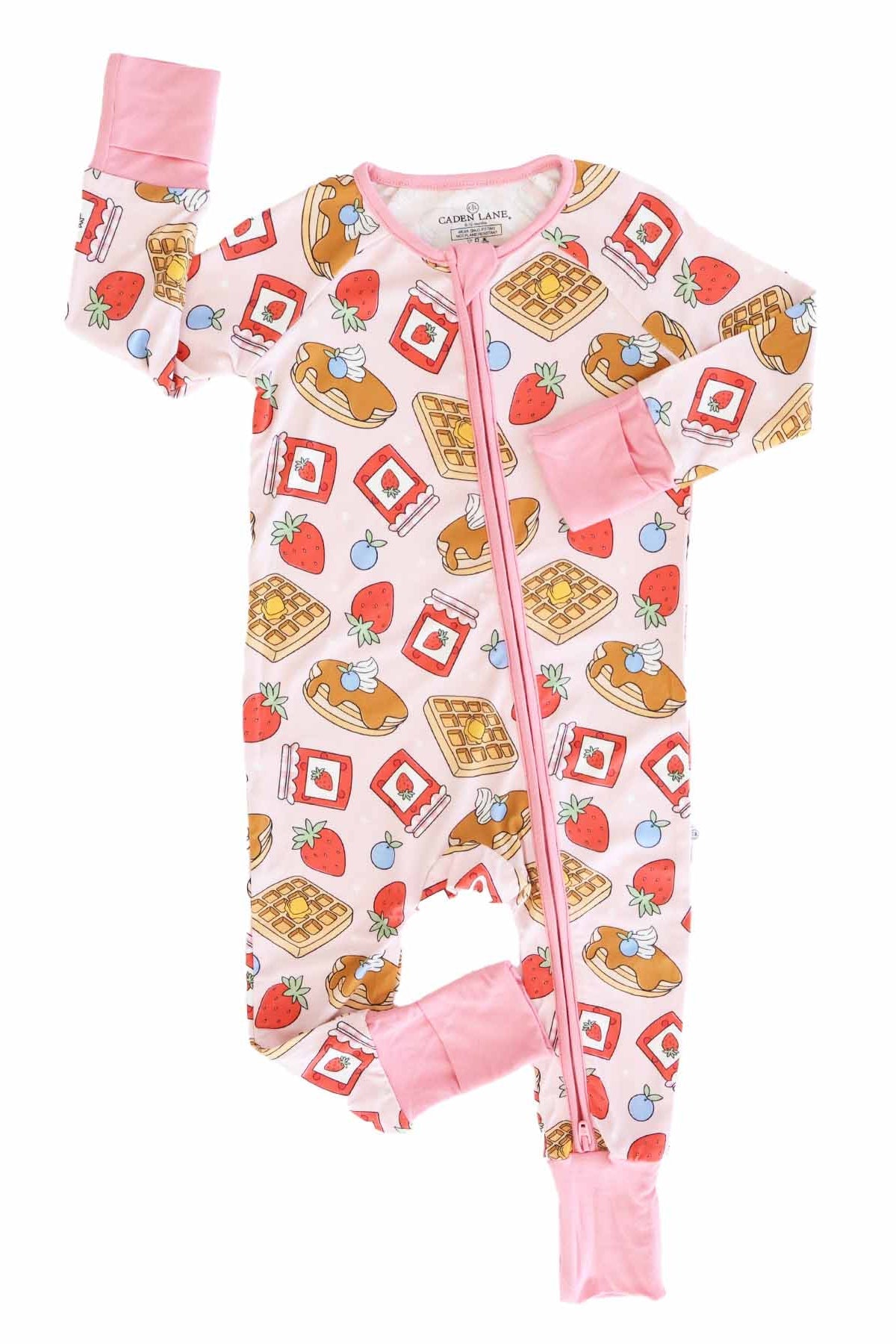 Sweet Stacks Convertible Zip Romper | Pink