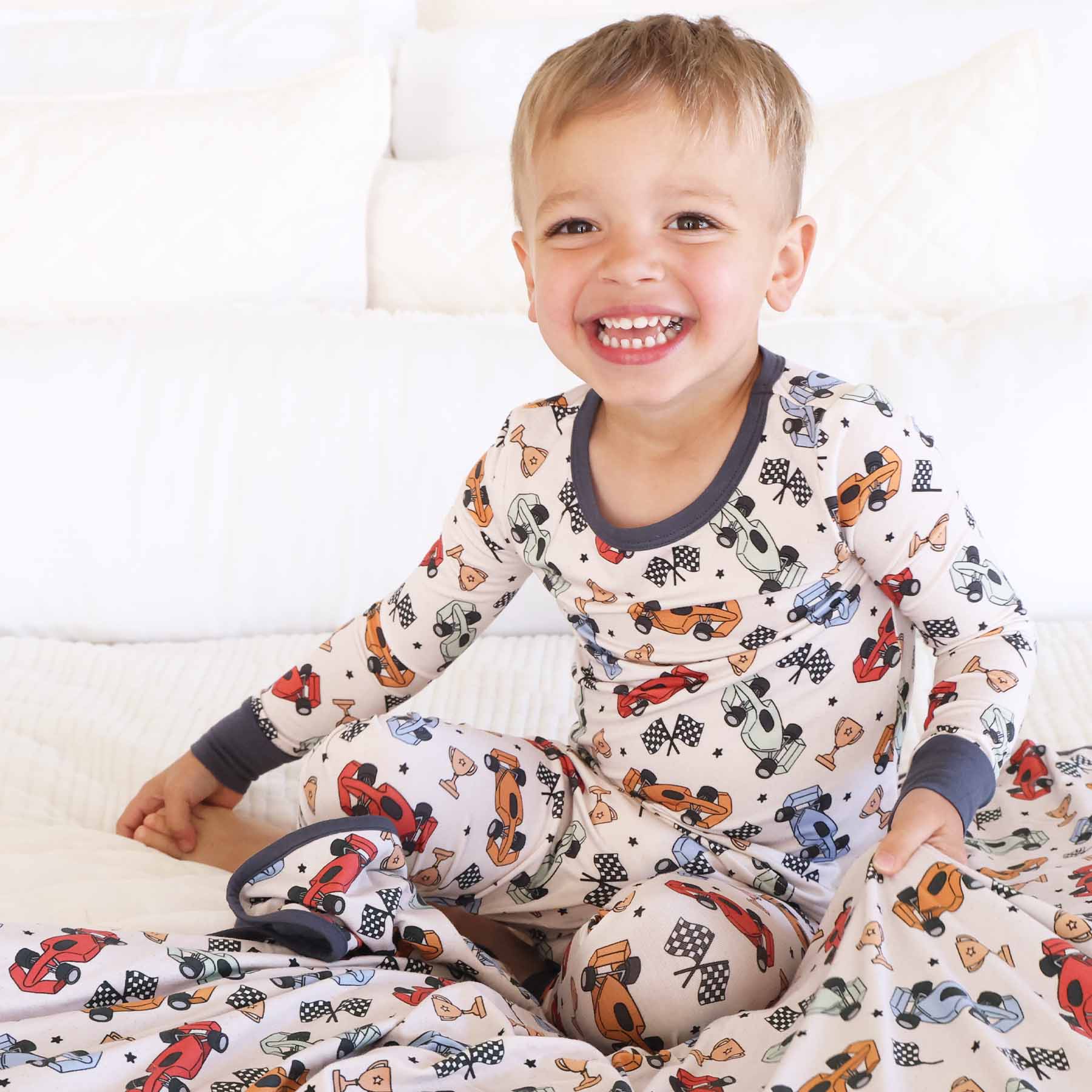 Pit Crew Two Piece Pajama Set
