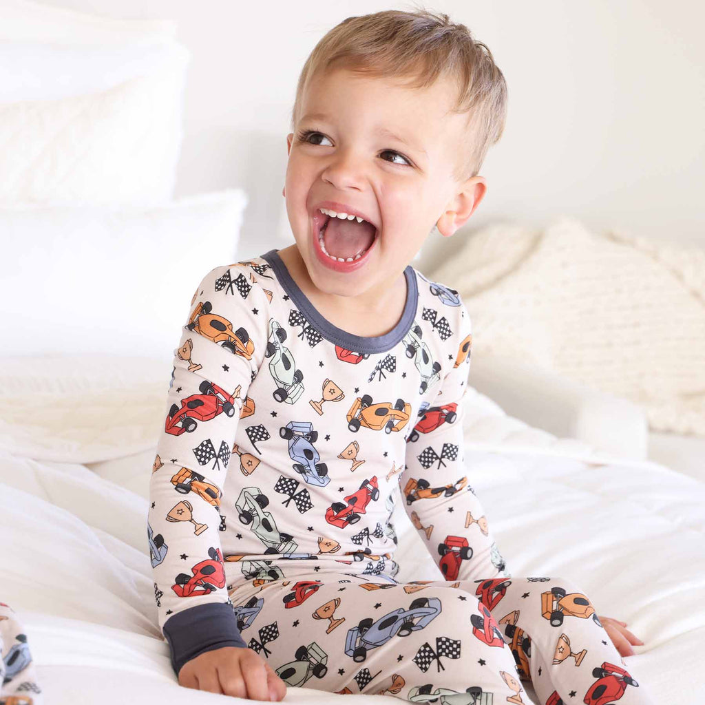 Pit Crew Two Piece Pajama Set
