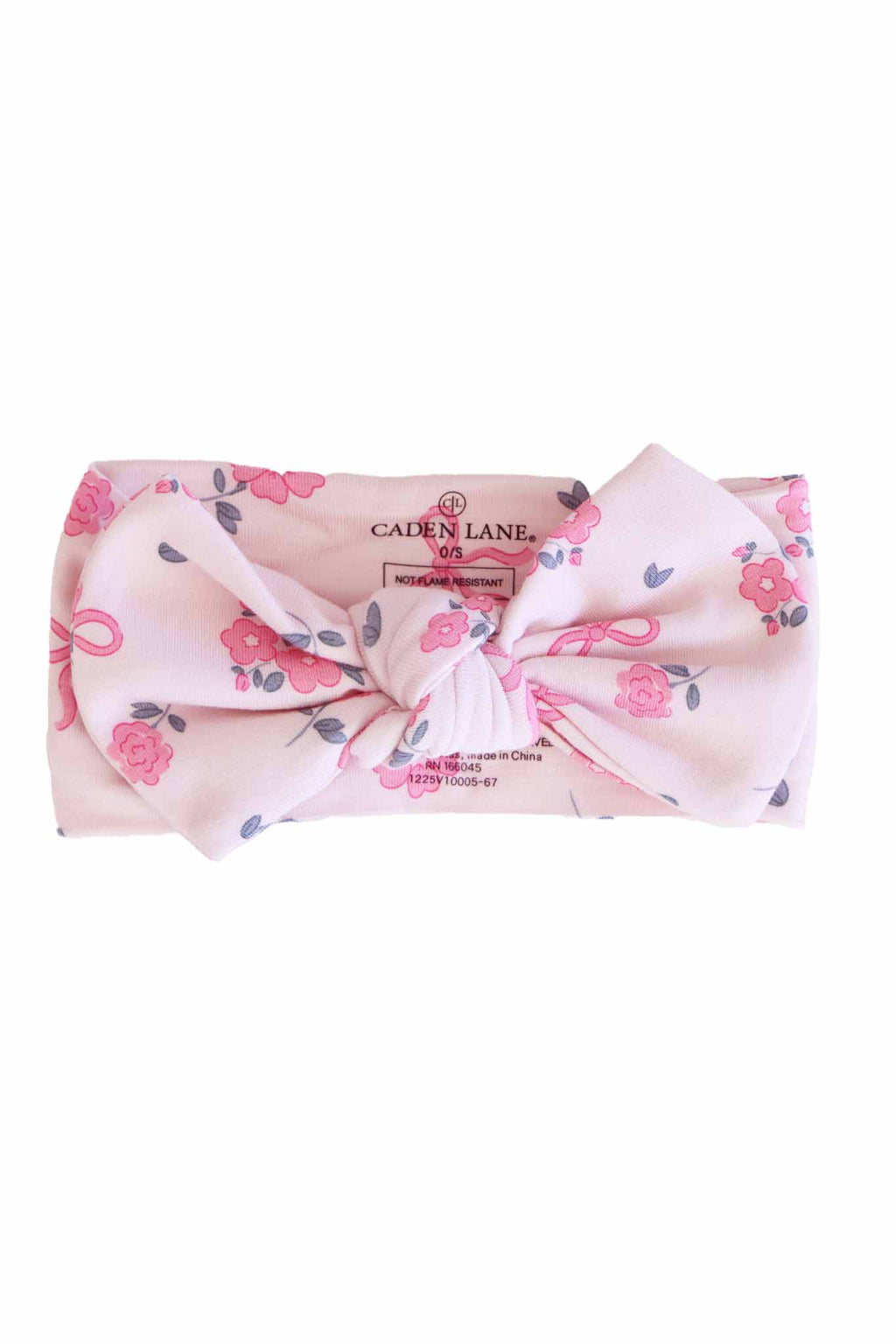Ribbon & Roses Knit Large Bow Headwrap | Pink
