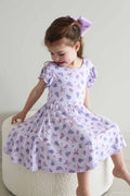 Ruffle Twirl Dress | Ribbon & Roses Purple