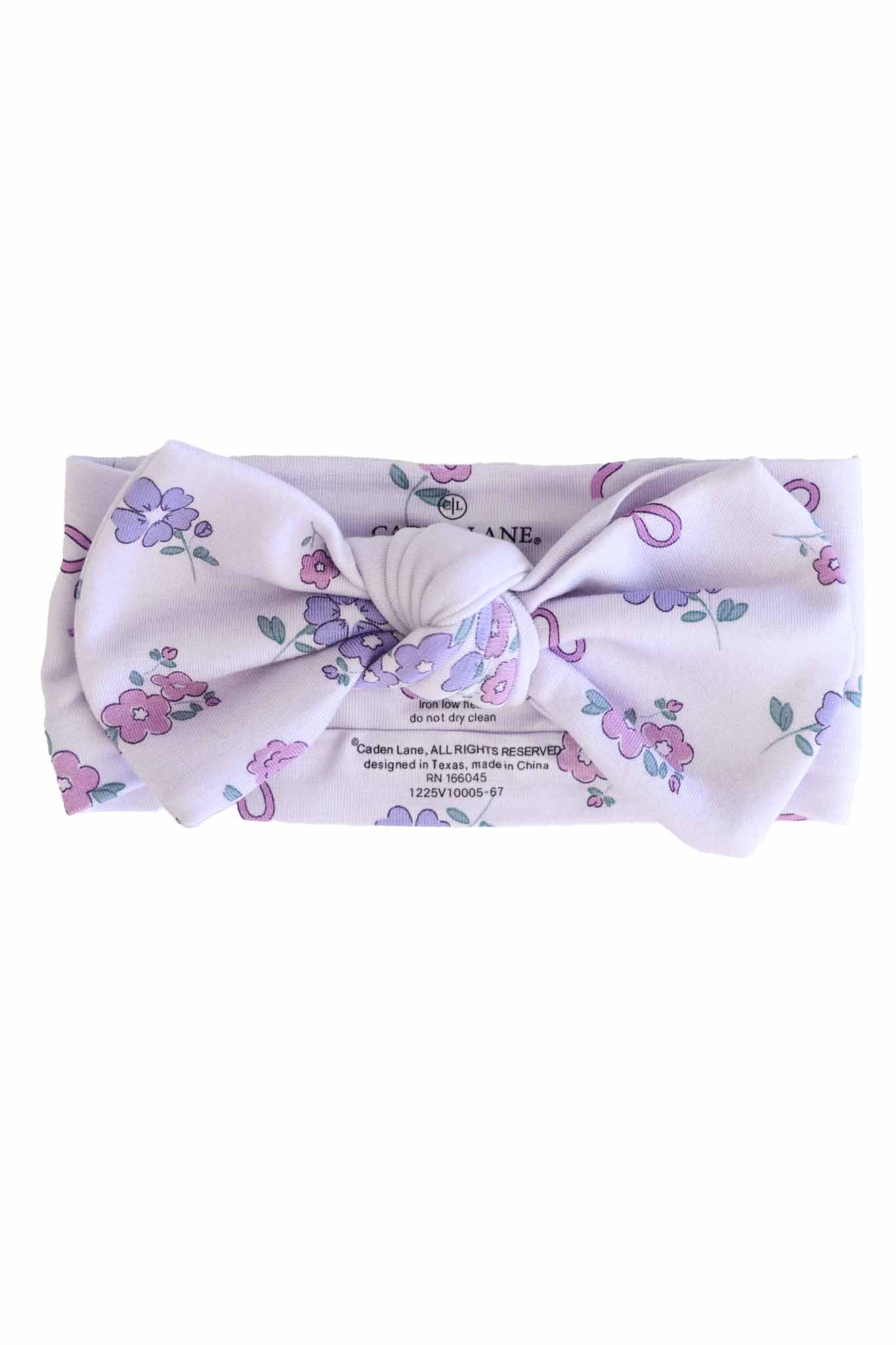Ribbon & Roses Knit Large Bow Headwrap | Purple