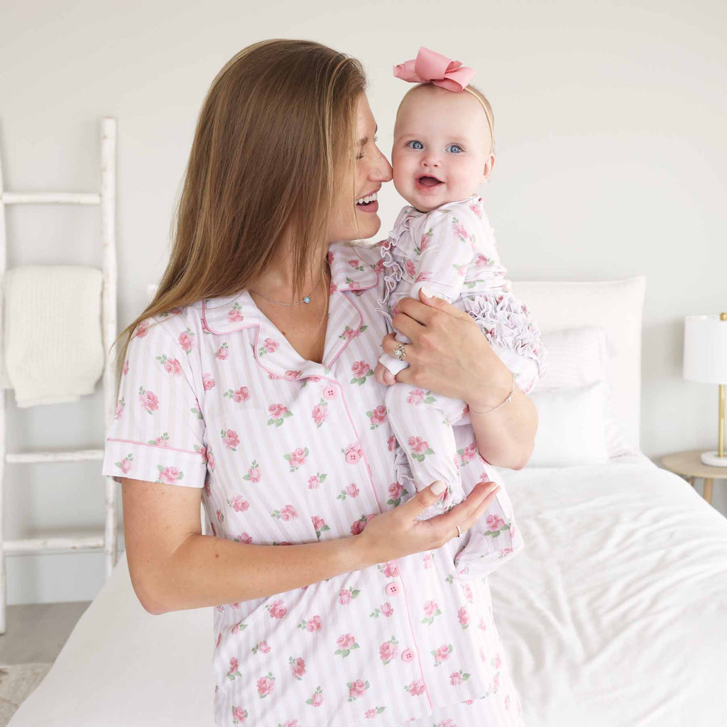 Women's Two Piece Flare Lounge Set | Rosy & Cozy
