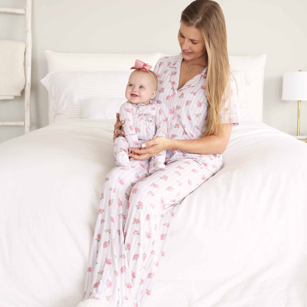Women's Two Piece Flare Lounge Set | Rosy & Cozy