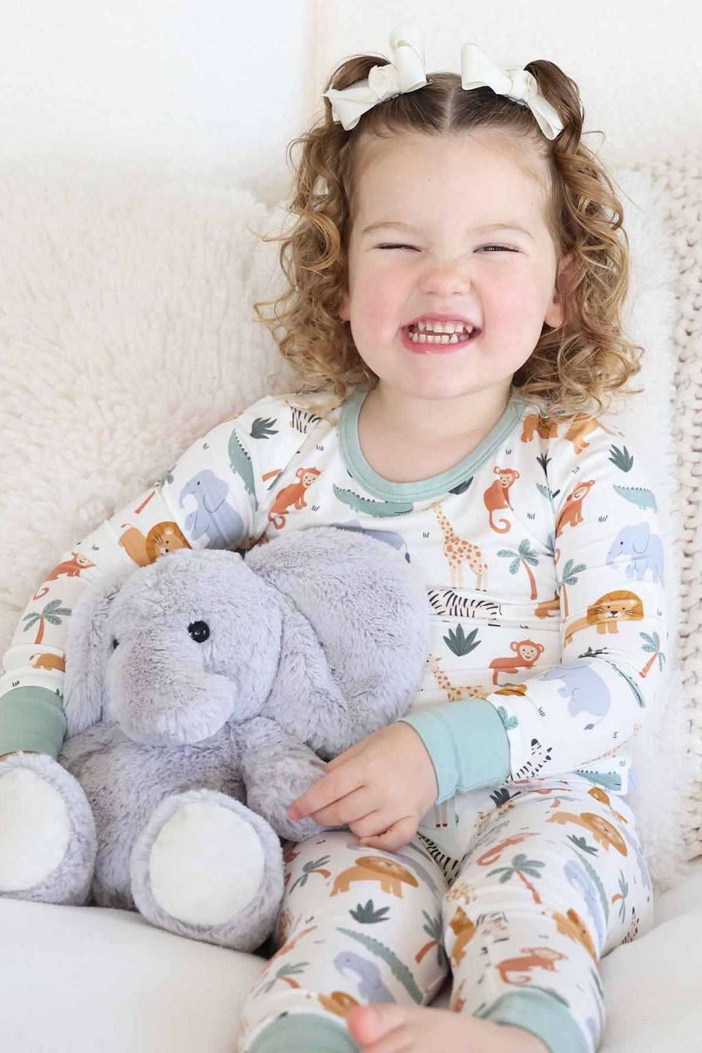 Safari Snuggles Two Piece Pajama Set