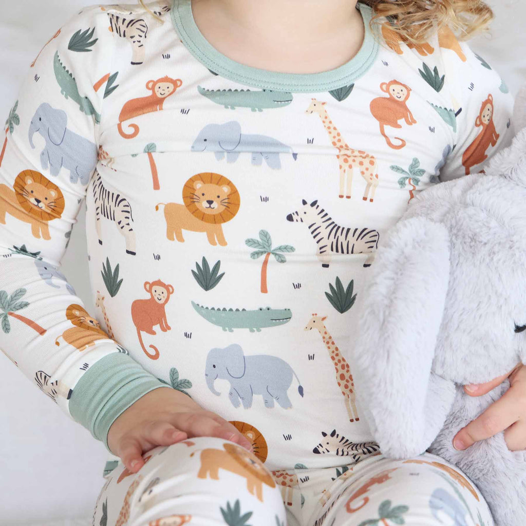 Safari Snuggles Two Piece Pajama Set
