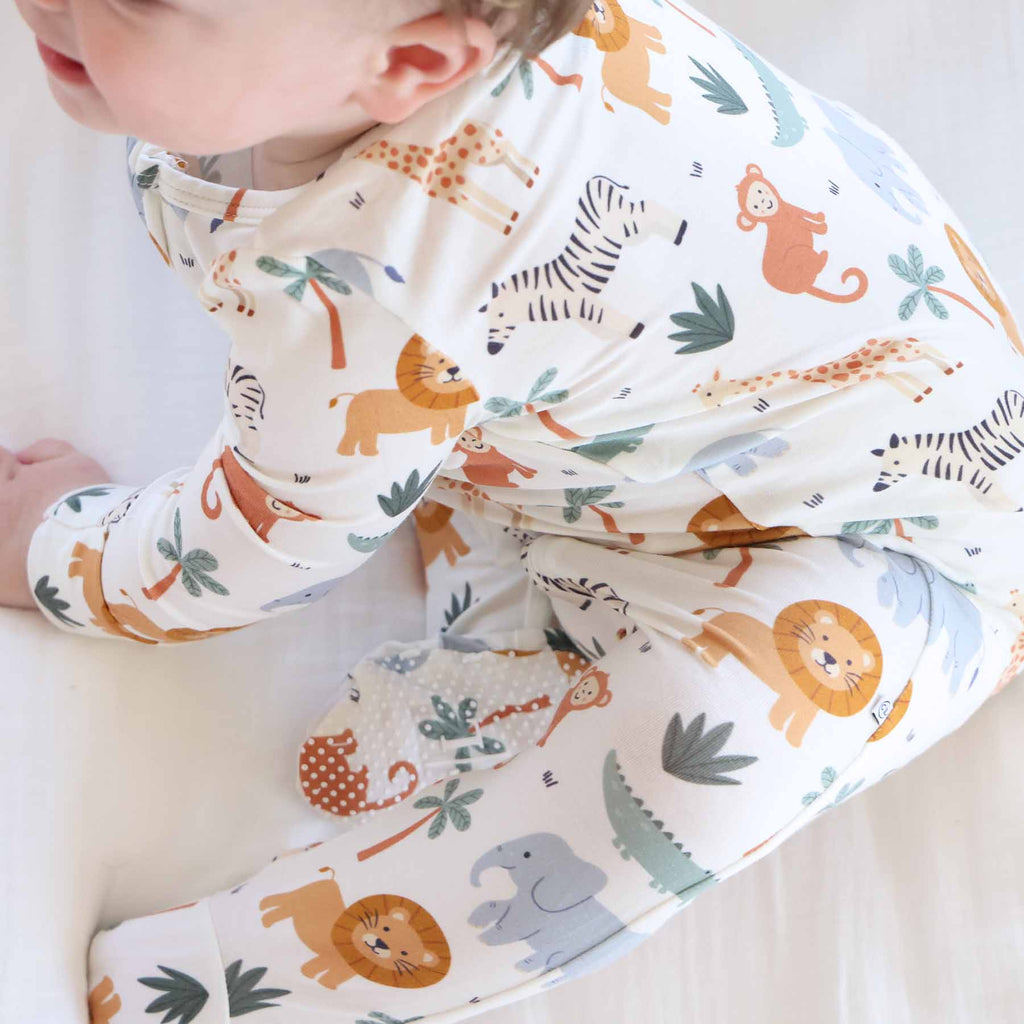 Safari Snuggles Zipper Footie