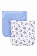 Sapphire Garden 2pc Burp Cloth Set