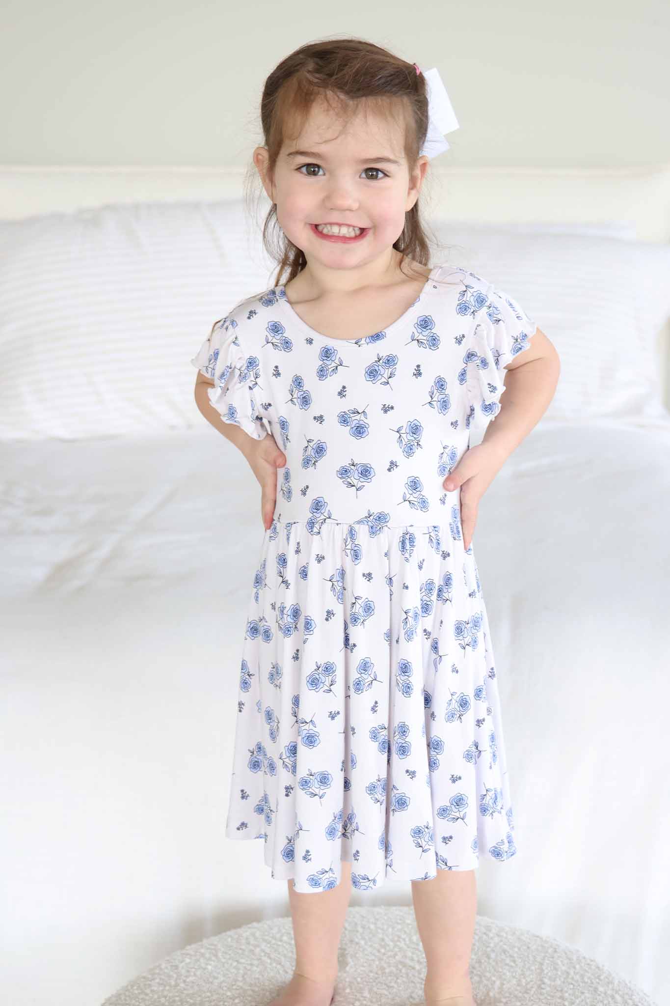 Ruffle Twirl Dress | Sapphire Garden
