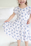 Ruffle Twirl Dress | Sapphire Garden