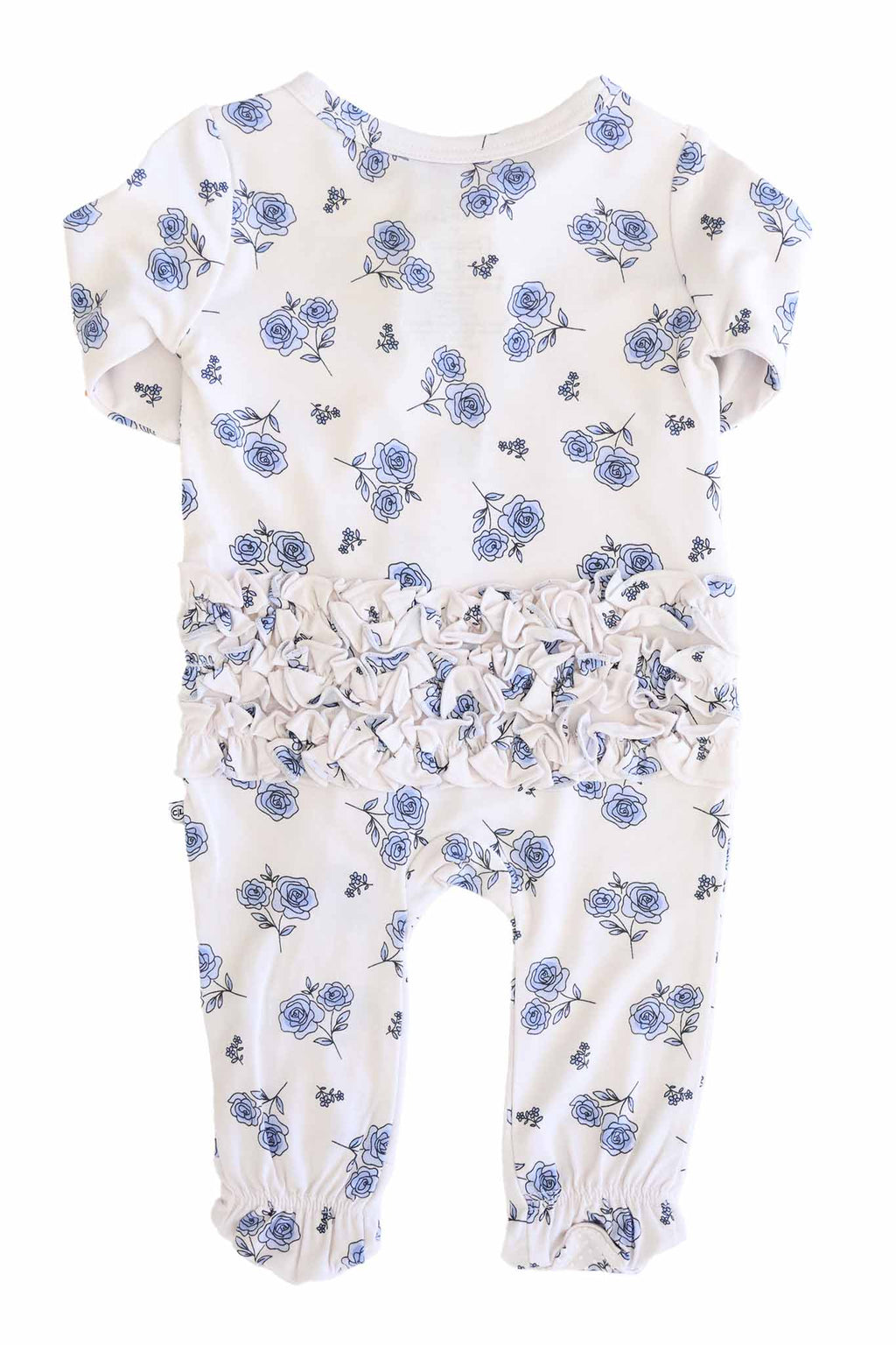 Sapphire Garden Ruffle Zipper Footie