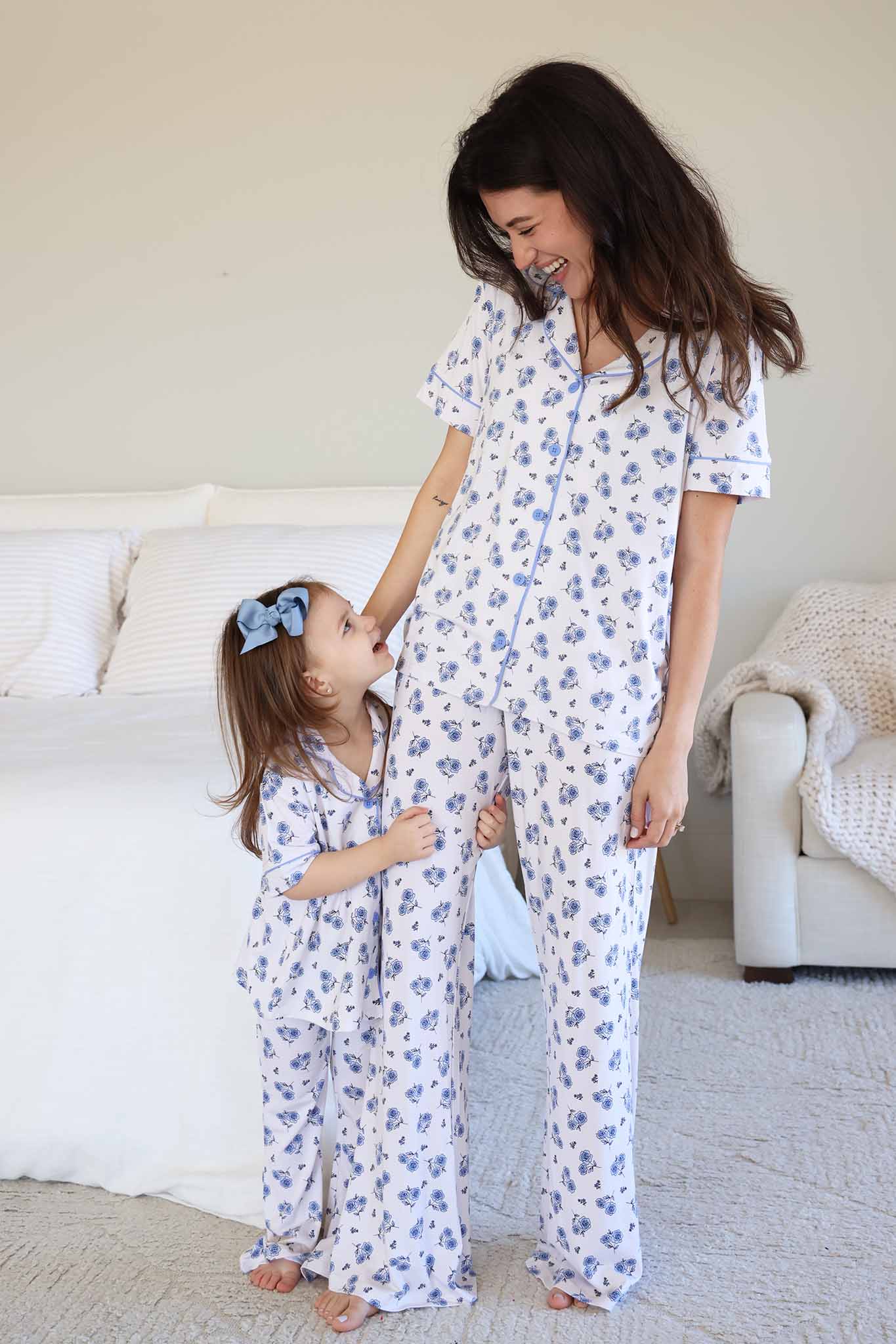 Women's Two Piece Flare Lounge Set | Sapphire Garden
