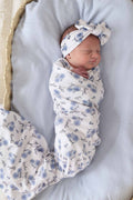 Sapphire Garden Personalized Swaddle Blanket