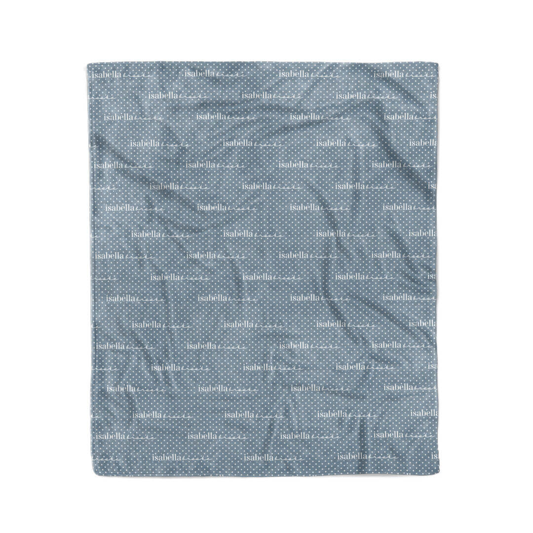 Snuggle Spots Personalized Kids Blanket | Blue