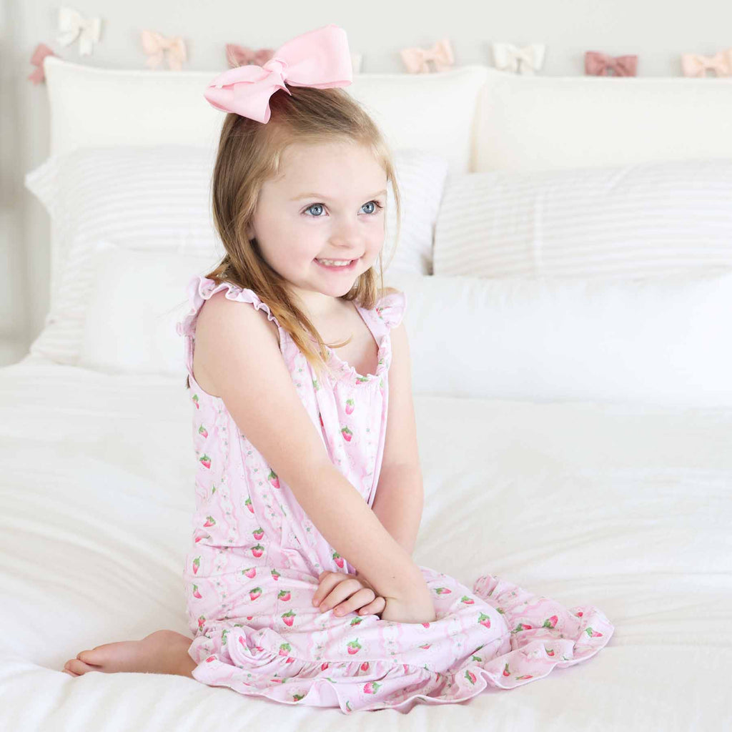 Full Length Ruffle Nightgown | Berry Sweet