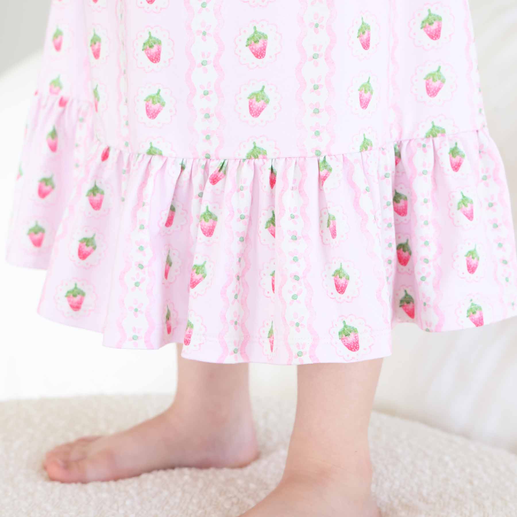 Full Length Ruffle Nightgown | Berry Sweet