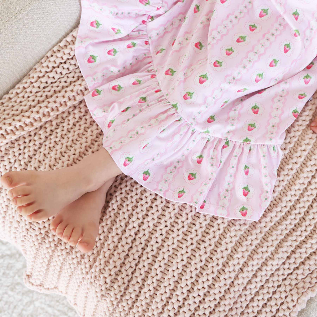 Full Length Ruffle Nightgown | Berry Sweet