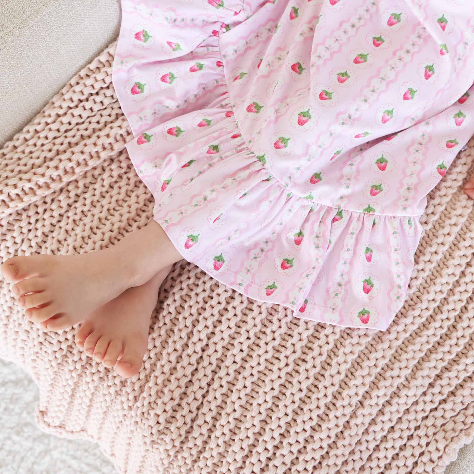 Full Length Ruffle Nightgown | Berry Sweet