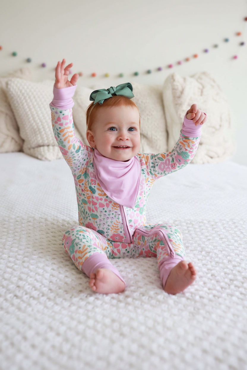 Willow's Whimsy Floral Convertible Zip Romper