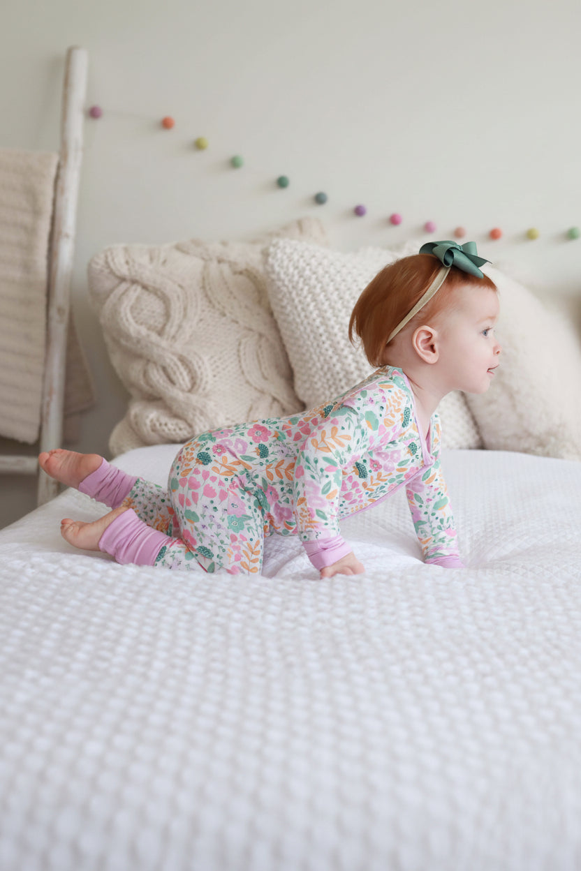 Willow's Whimsy Floral Convertible Zip Romper